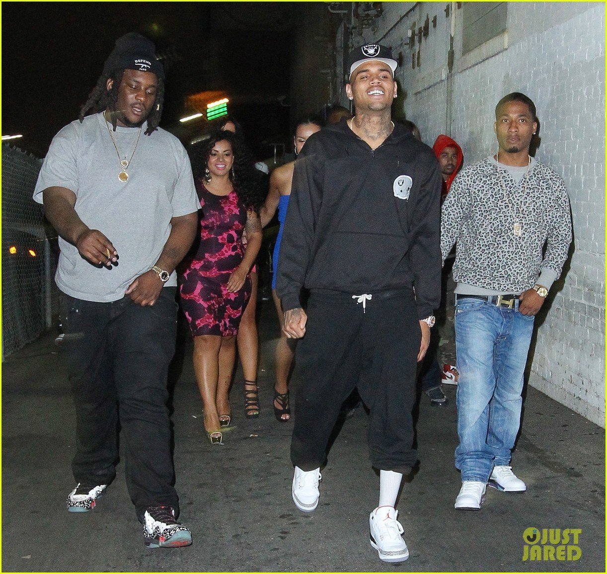 chris brown night out following love more video shoot 082923380
