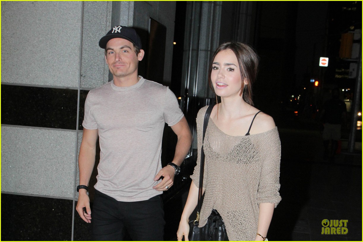 lily collins sheer diner with kevin zegers jaime feld 02