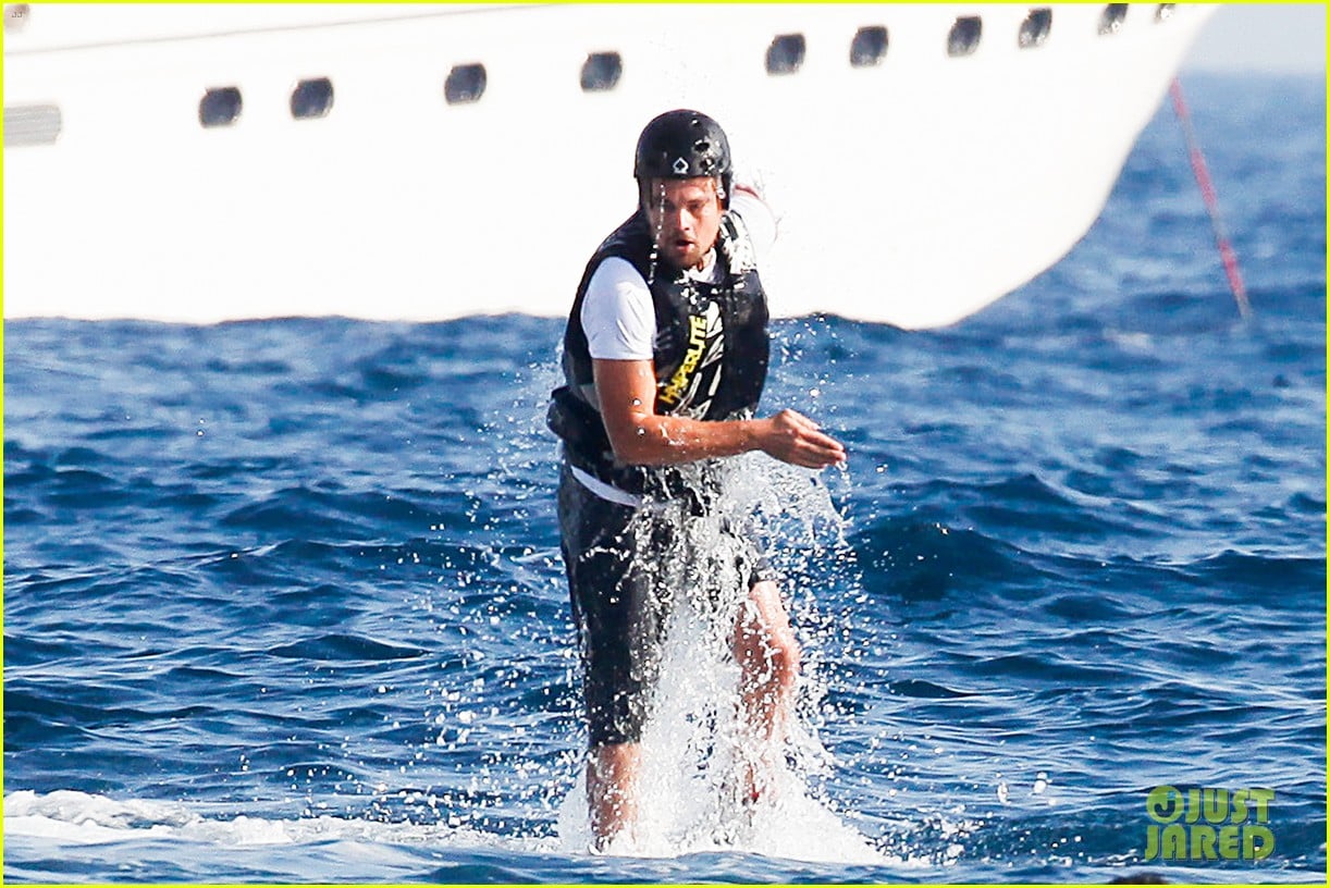 leonardo dicaprio goes shirtless after flyboarding in ibiza 062925560