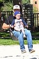 hilary duff mike comrie park day with luca 02