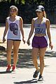 vanessa hudgens shows pierced belly button for hike 06