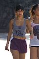 vanessa hudgens shows pierced belly button for hike 09