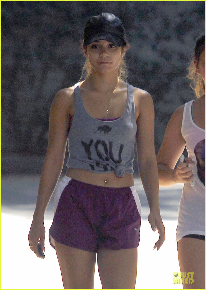 vanessa hudgens shows pierced belly button for hike 112934297