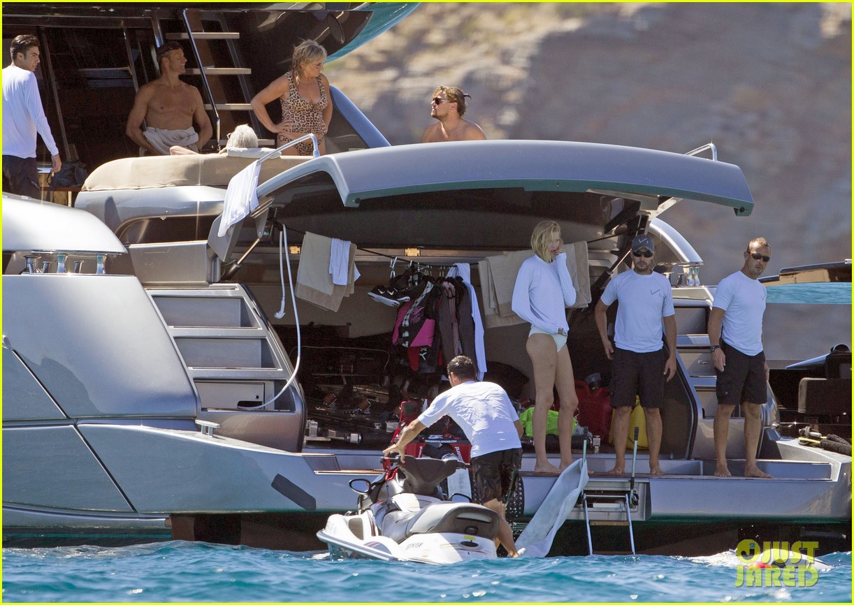 shirtless leonardo dicaprio yachts with toni garrn 202926751