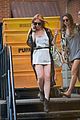 lindsay lohan gets behind the wheel in new york city 11