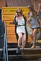 lindsay lohan gets behind the wheel in new york city 13
