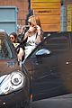lindsay lohan gets behind the wheel in new york city 18