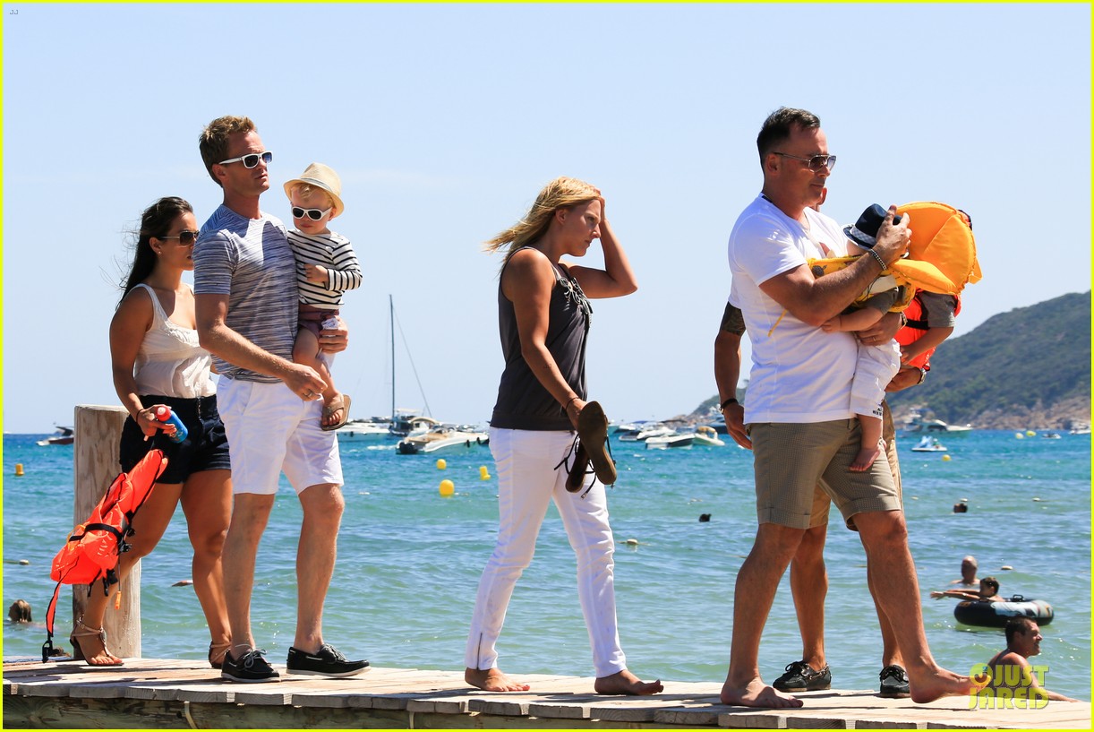 Neil Patrick Harris Shirtless Vacation with David Burtka & Twins