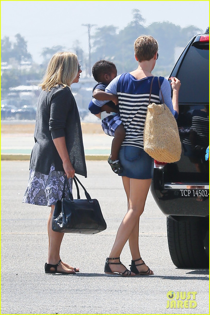charlize theron jackson depart in los angeles together 122924872