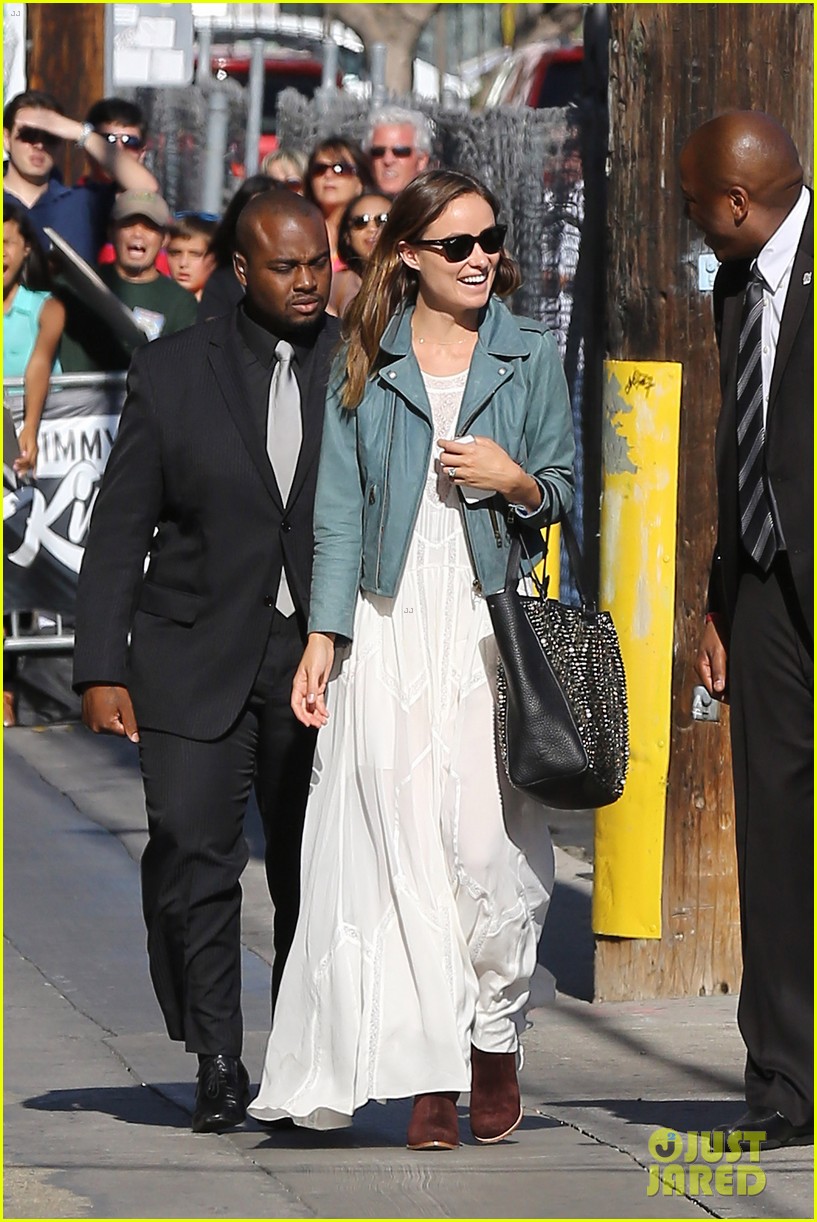 Olivia Wilde Supports Jason Sudeikis at 'Jimmy Kimmel Live' Photo