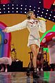 miley cyrus sings wrecking ball in nearly nude outfit video 09