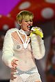 miley cyrus sings wrecking ball in nearly nude outfit video 23