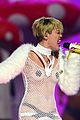 miley cyrus sings wrecking ball in nearly nude outfit video 25