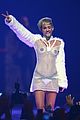 miley cyrus sings wrecking ball in nearly nude outfit video 29