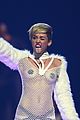 miley cyrus sings wrecking ball in nearly nude outfit video 30