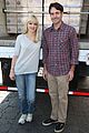 anna faris will forte cloudy cast supports food bank 01