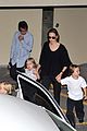 angelina jolie goes bowling in australia with all six kids 14