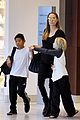 angelina jolie catches a flight with shiloh pax 10