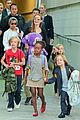 angelina jolie arrives in syd with all six kids 06