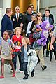 angelina jolie arrives in syd with all six kids 09