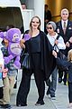 angelina jolie arrives in syd with all six kids 14
