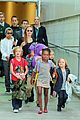 angelina jolie arrives in syd with all six kids 16