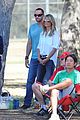 heidi klum tends to henry bloody nose soccer game 20