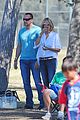 heidi klum tends to henry bloody nose soccer game 26