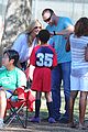 heidi klum tends to henry bloody nose soccer game 27