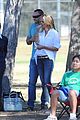heidi klum tends to henry bloody nose soccer game 29
