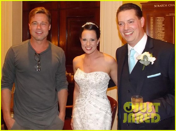 brad pitt crashes wedding in britain see the pic 01