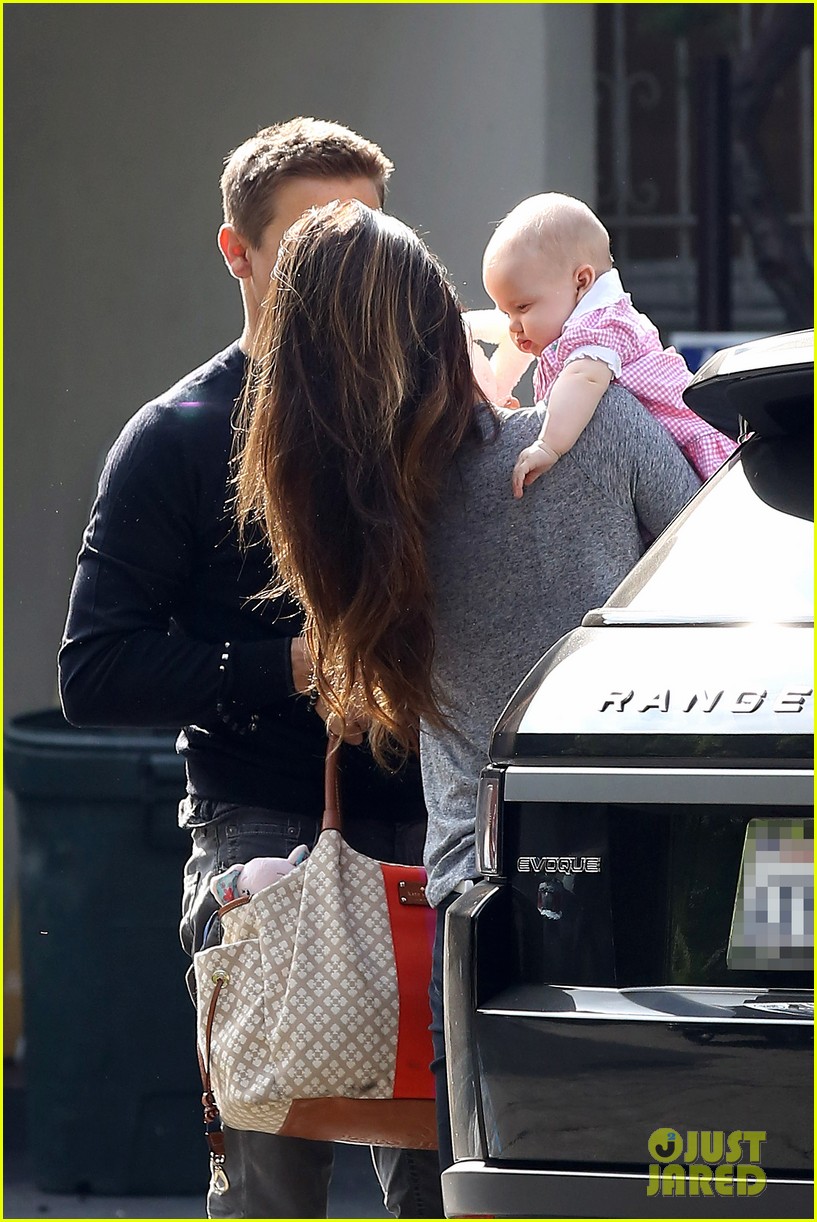 jeremy renner debuts adorable baby ava 232955506