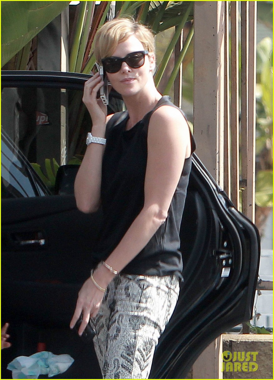charlize theron grabs coffee with her little man jackson 18