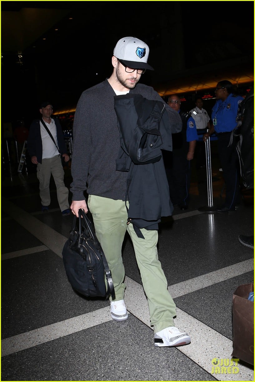 justin timberlake supports memphis grizzlies at lax airport 162961468