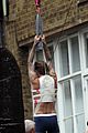 david beckham shows underwear shirtless body flies through air for hm 08