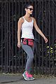 rachel bilson jogs with red fanny pack 05