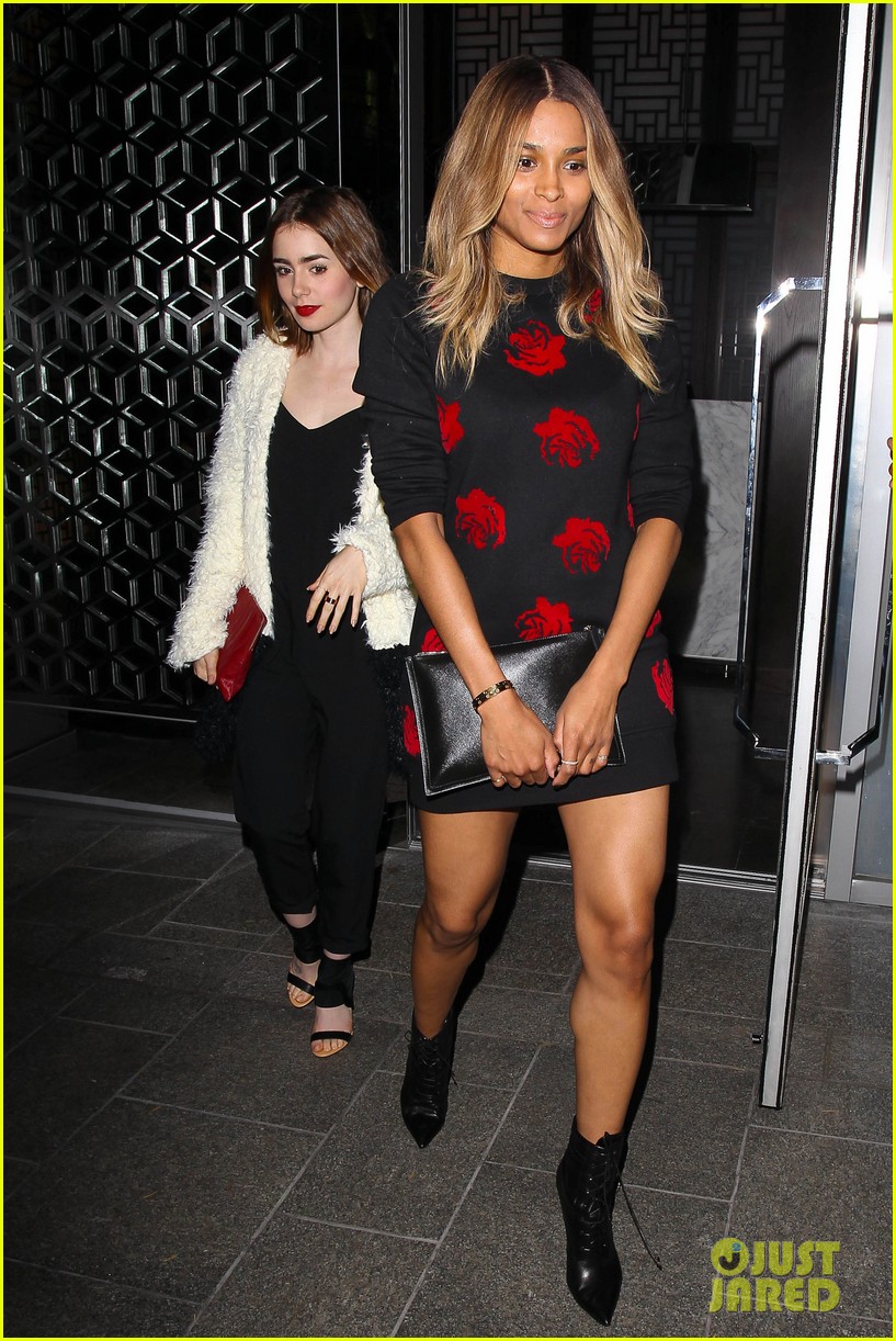 lily collins dines out at hakkasan with gal pal ciara 012970138