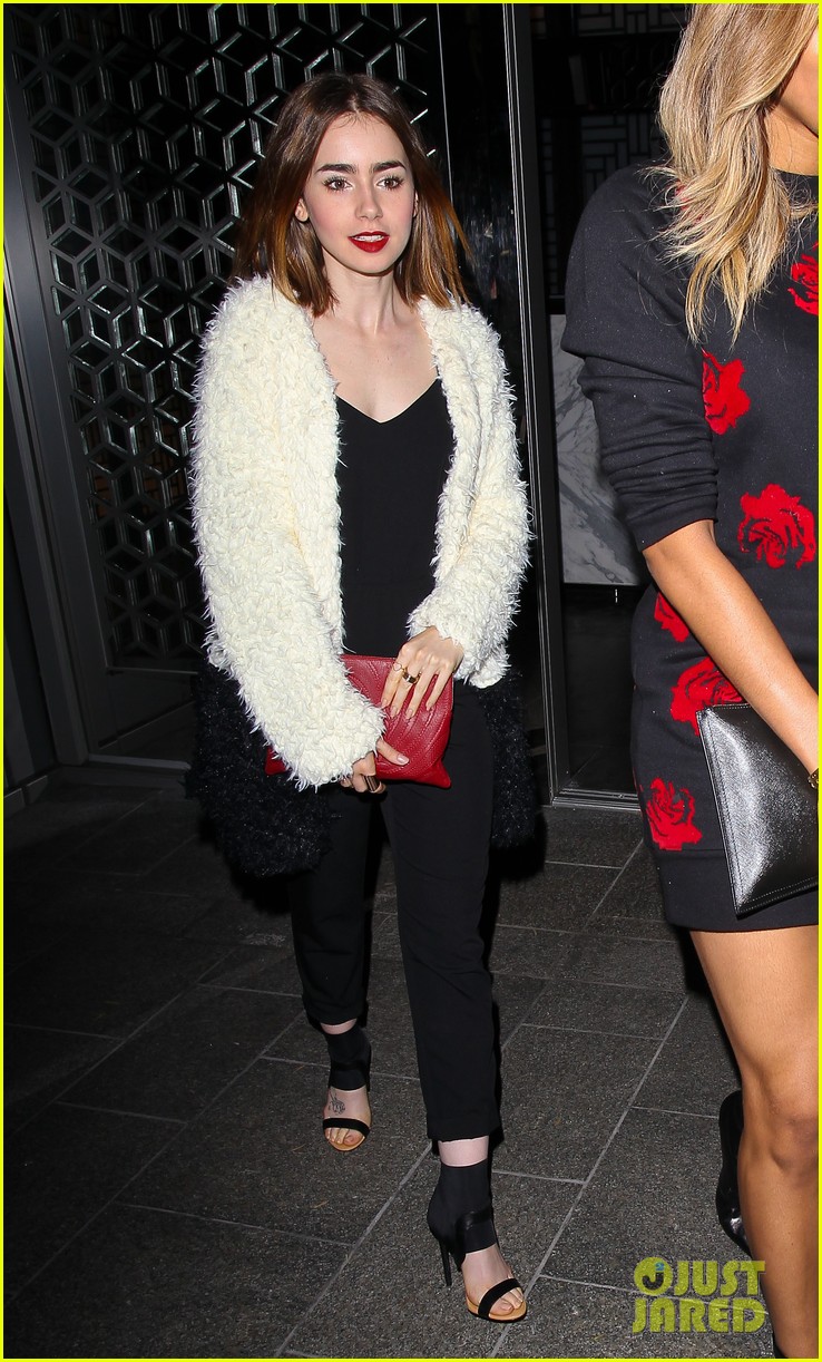 lily collins dines out at hakkasan with gal pal ciara 072970144