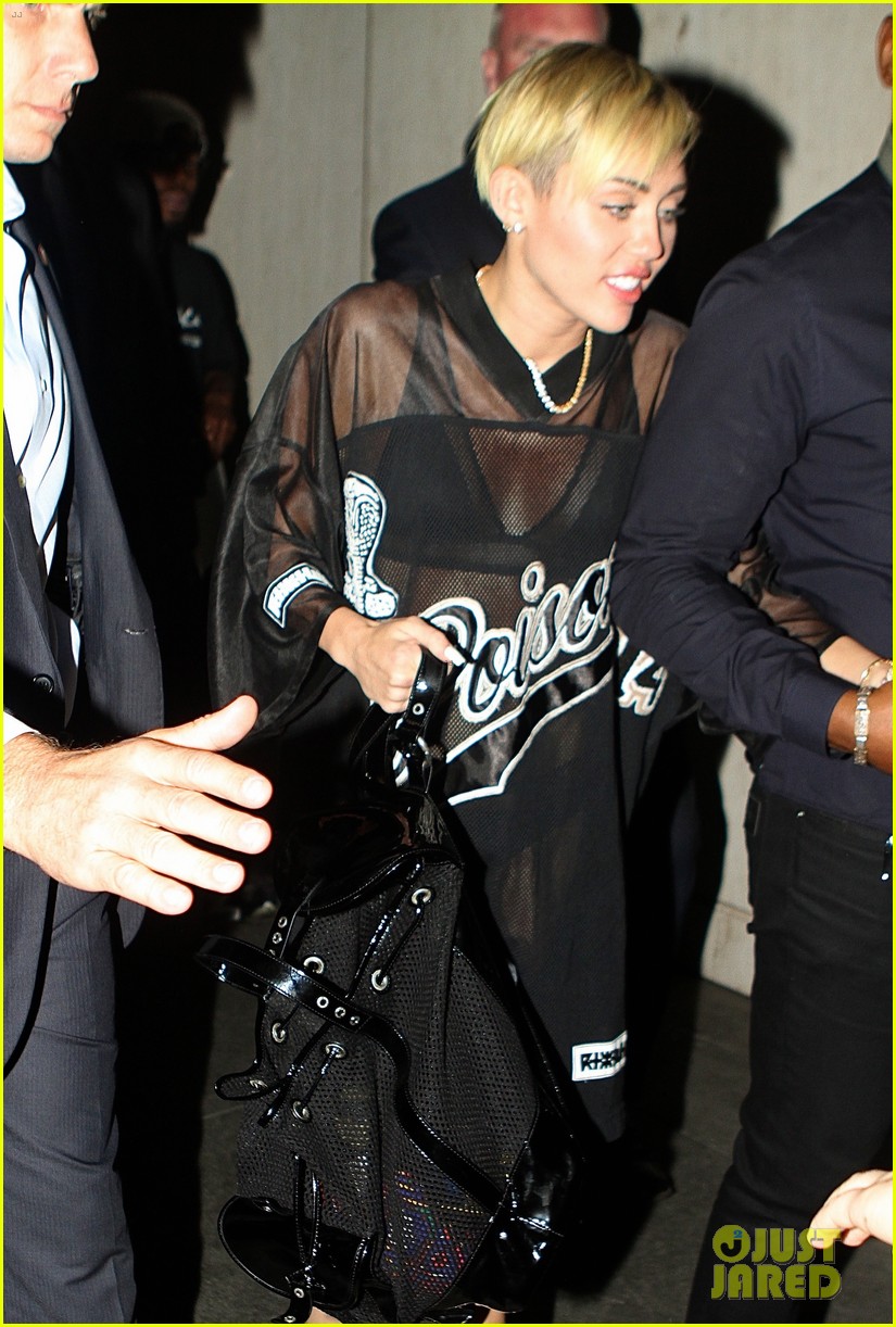 miley cyrus saturday night live after party in sheer outfit 03