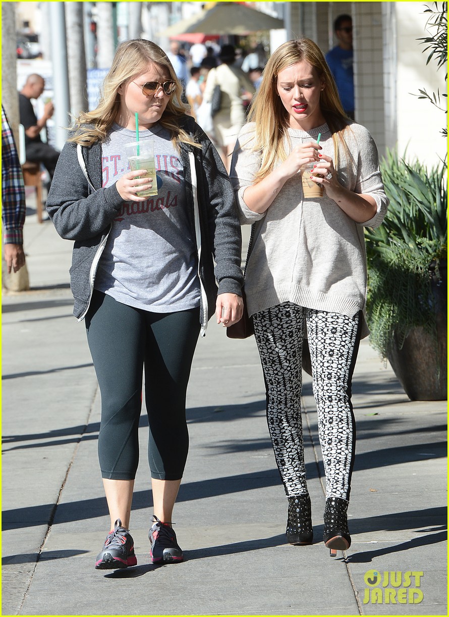 hilary duff grabs coffee with gal pal in beverly hills 092968417