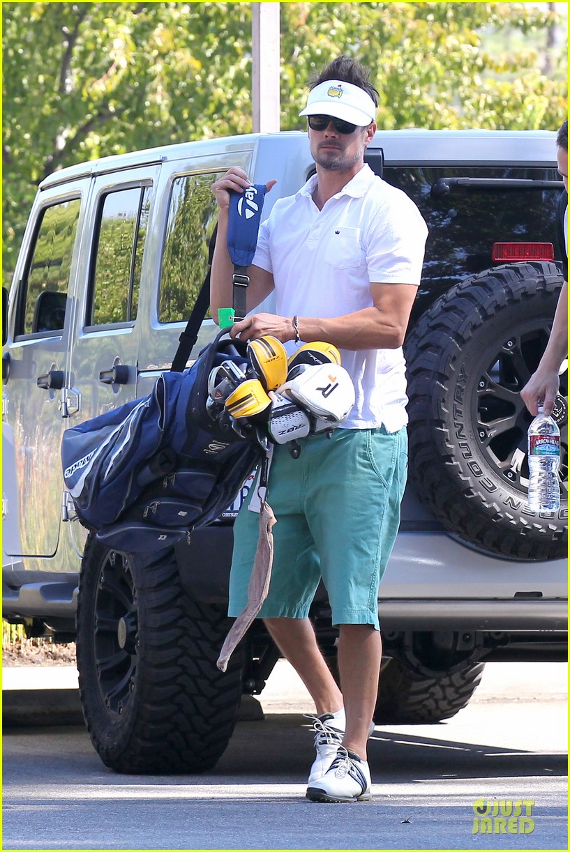 Josh Duhamel Golf Course Fun with Male Pal! Photo 2969277 Josh(01)