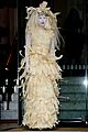 lady gaga steps out in full face powder interesting dress 01