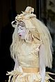 lady gaga steps out in full face powder interesting dress 02
