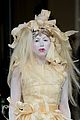 lady gaga steps out in full face powder interesting dress 04