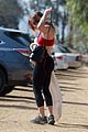 rumer willis younger sister scout rocks red sports bra 23