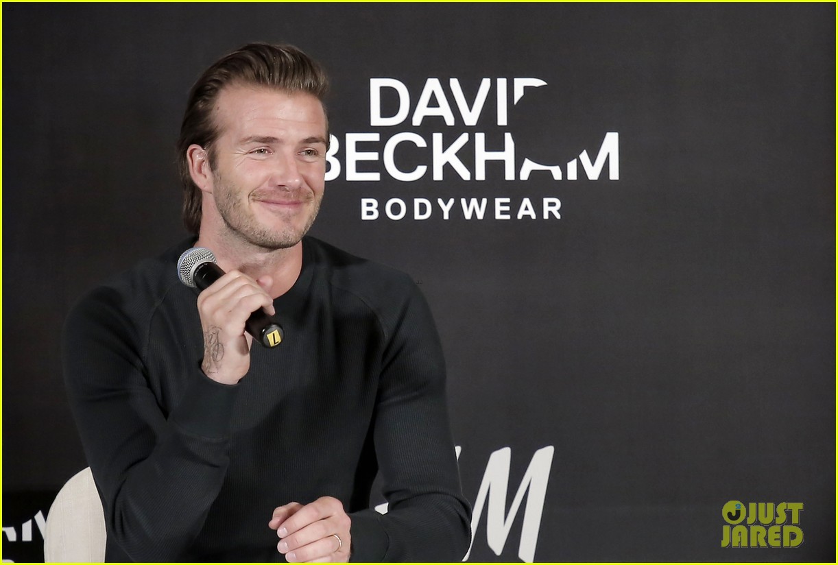 david beckham attends hm event in shanghai victoria launches quincy accessories 152997184