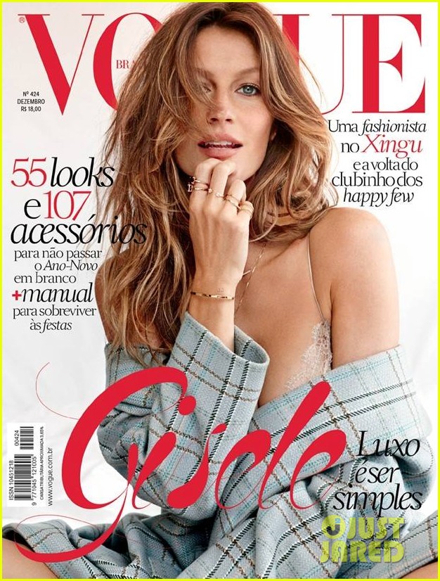 Gisele Bundchen Shows Some Skin for 'Vogue Brazil' December 2013