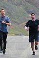 gerard butler works up a sweat for morning run 07