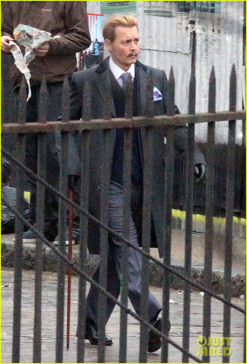johnny depp begins filming mortdecai in london 16