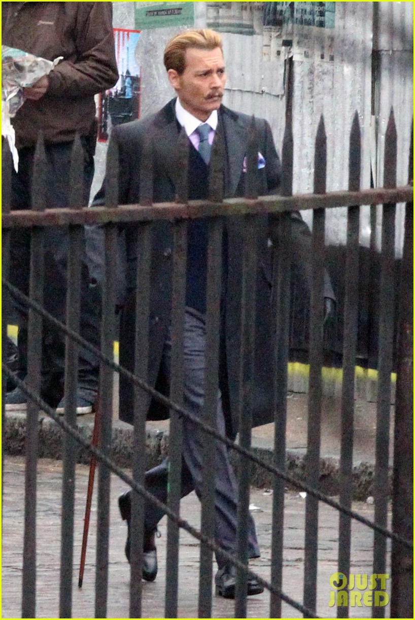 johnny depp begins filming mortdecai in london 172990248